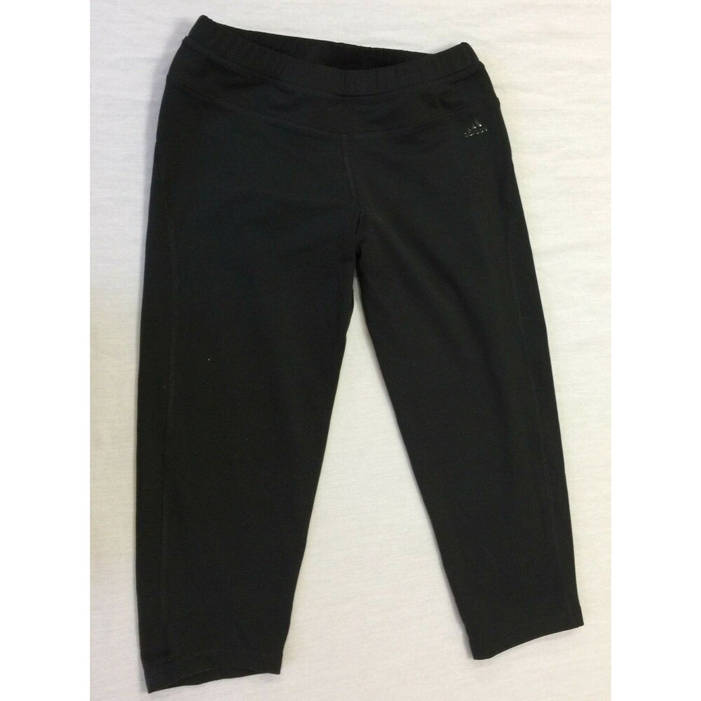 ADIDAS CLIMALITE WOMENS FITNESS YOGA ATHLETIC CAPRIS PANTS SIZE M